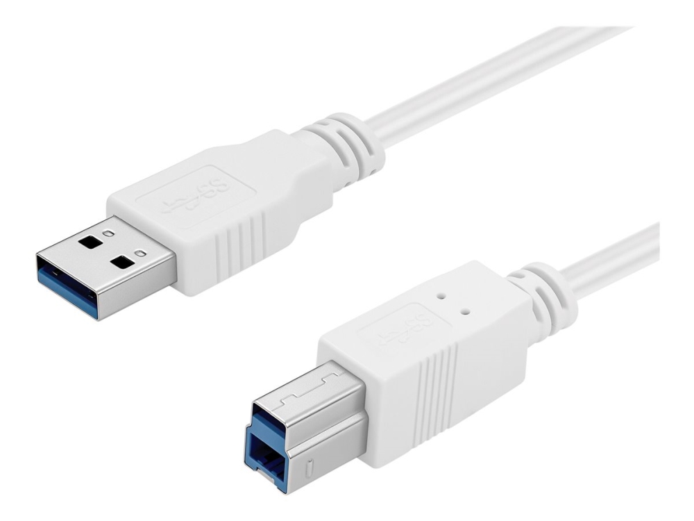 Sandberg 509-23, 1,8 M, Usb A, Usb B, Usb 3.2 Gen 1 (3.1 Gen 1), 5 Gbit/S, Weiß