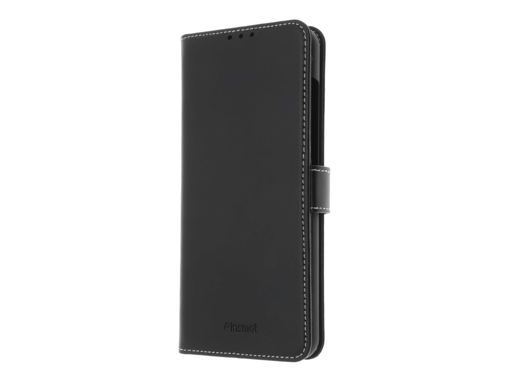 Insmat Exclusive Flip Case - Flipomslag Til Mobiltelefon - Læder - Sort - Für Nokia 6.2, 7.2