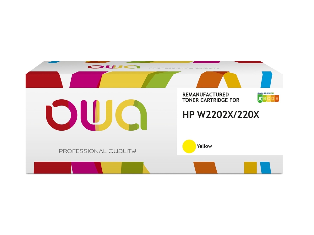 Owa - Høj Kapacitet - Gul - Kompatibel - Boks - Genproduceret - Tonerpatron (Alternativ Til: Hp W2202x)