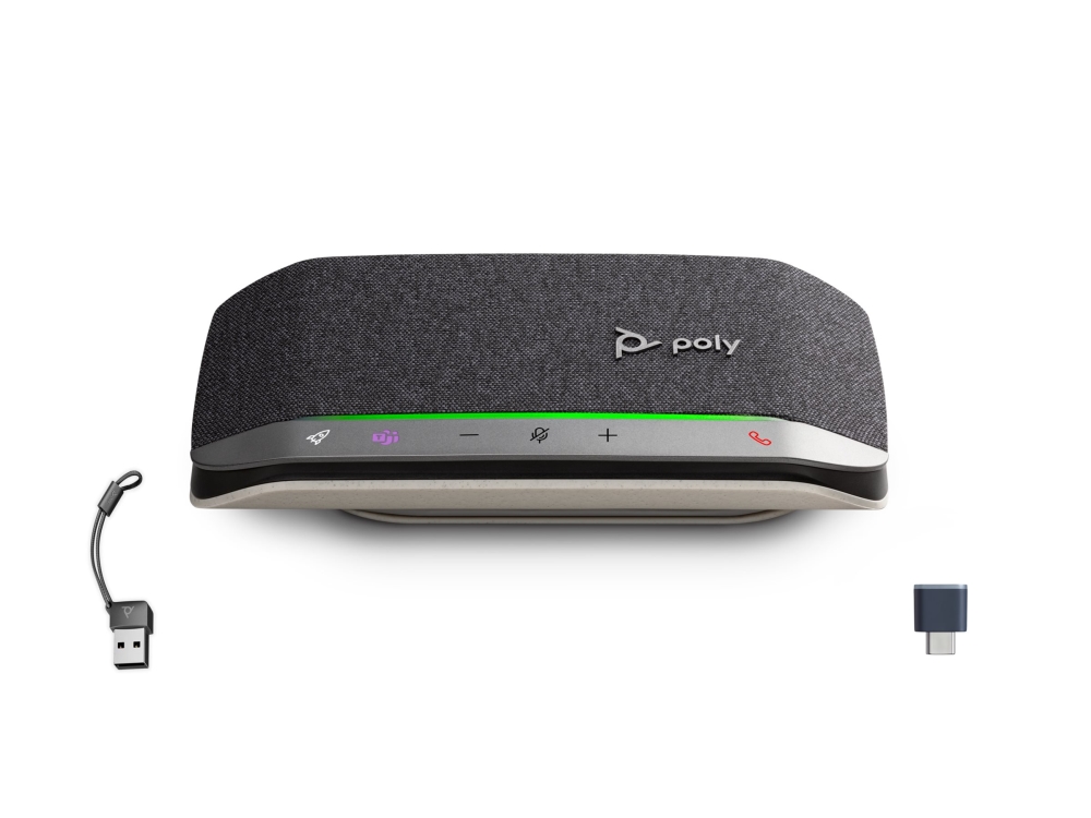 HP Poly Sync 20+M - Smart højttalertelefon - Bluetooth - kablet, trådløs - USB-A, USB-C - sort - Certified for Microsoft Teams