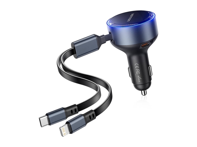 Mobiloplader Til Bil Med Usb 3P Black Ffob0 Vention
