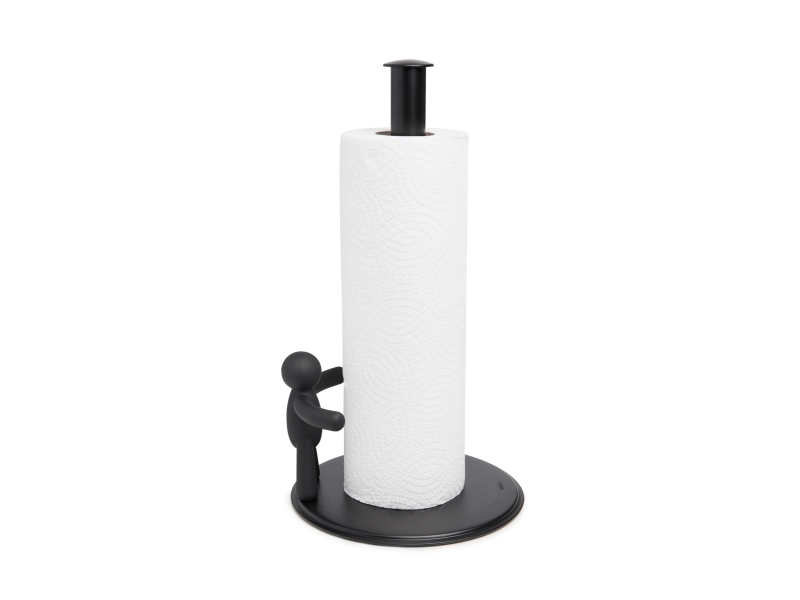 Umbra 1019271-040, Bordplade køkkenrulleholder, Sort, Metal, Polypropylen (PP), 17,8 cm, 1 stk, 180 mm