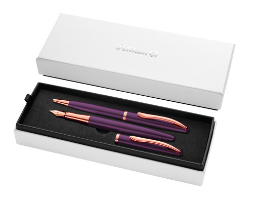 Pelikan 826785, Violet, 2 stk, Kuglepen + fyldepen