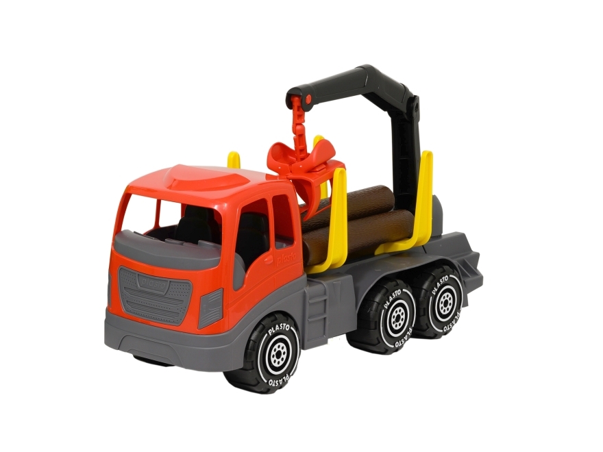 PLASTO Timber truck, 45 cm | Leksaker - Bilar och andra fordon - Lastbilar | GameStuff