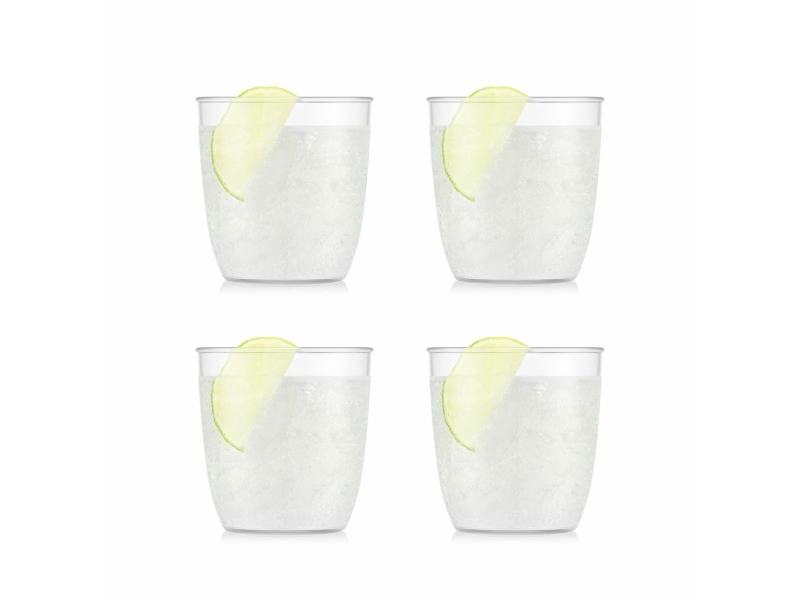 Bodum Kvadrant, Transparent, Kunststoff, 4 Stück(E), 200 Ml, 73 Mm, 73 Mm