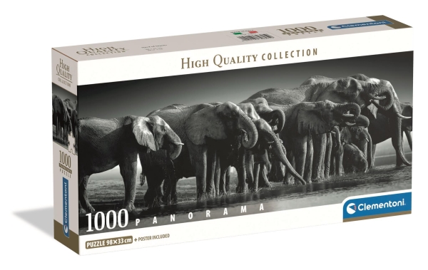 Clementoni Puzzle Panorama Herde Der Giganten 1000 Elemente (39895)