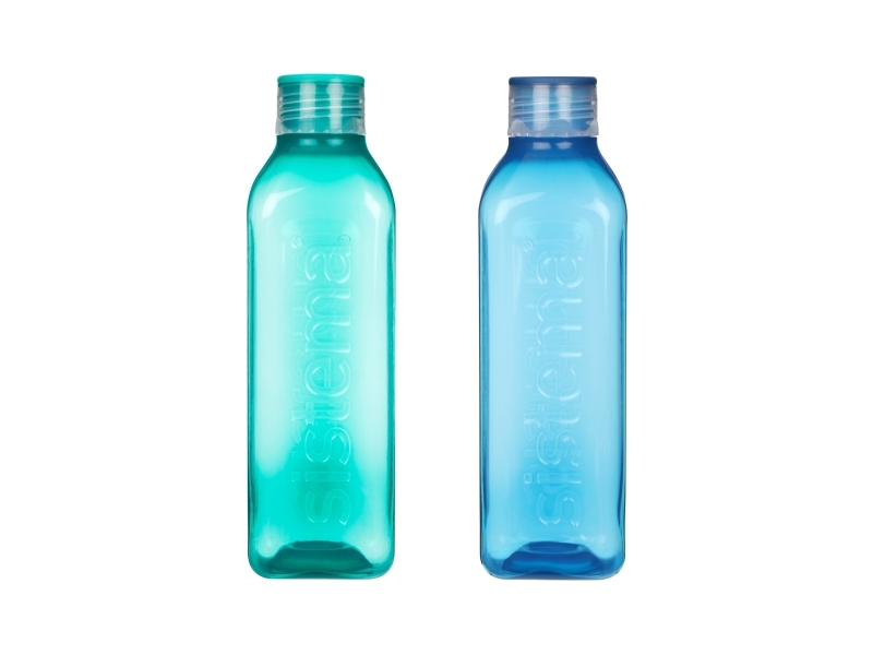Sistema 1L Square Bottle 2-Pak