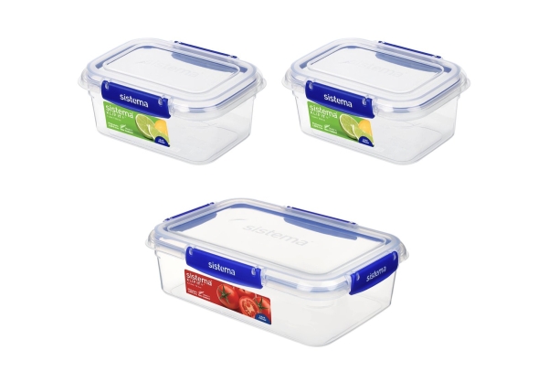 Sistema - 3Er Pack Klip It Plus 1X2,2Ltr + 2X1ltr. Ecom