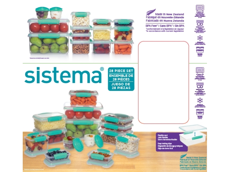 Ametsis Sistema 28-deles klip-ite-pakke turkis