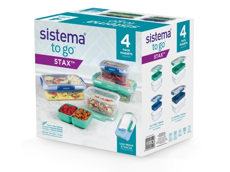 Sistema - Club 4 Pack Stax To Go 2.2L