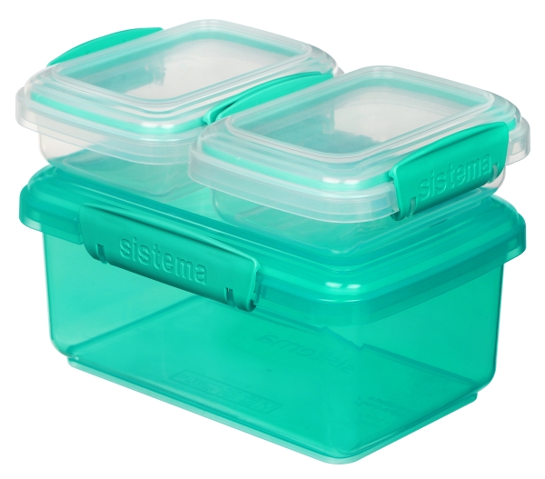 Sistema - 1L Mit 2 X 200 Ml Minty Teal
