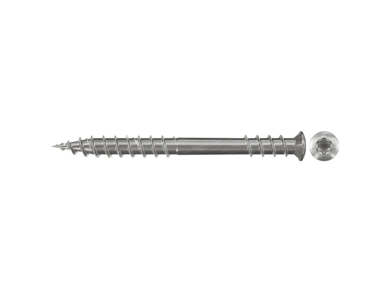 Fischer 660615 Terrasseskruer 5,5 Mm 50 Mm Sekskant Rustfrit Stål 200 Stk