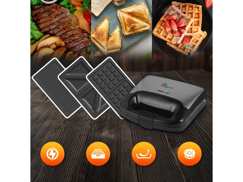 Extralink SMART LIFE GRILL SANDWICH & WAFFLE MAKER SJ-37A