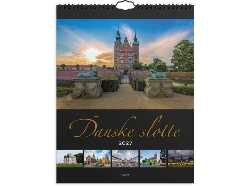 Vægkalender, Mayland Photo Danske slotte, 296x393mm år: 2027, Flerfarvet,, FSC Mix Credit