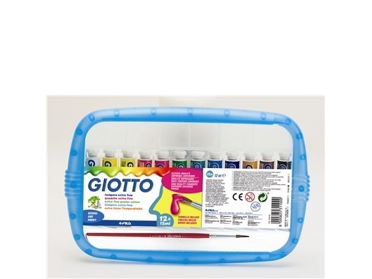 Poster paints in tubes 12 colors GIOTTO | N - A | GameStuff