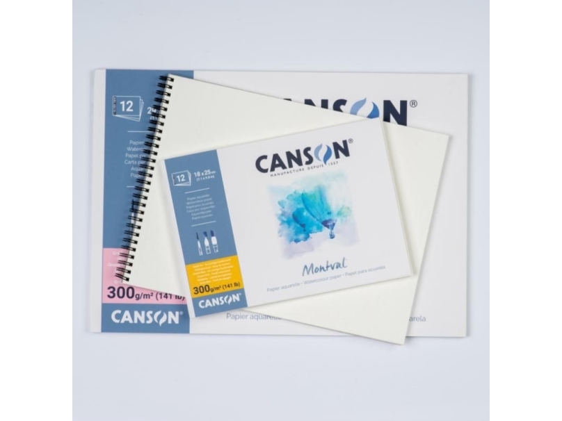Canson Montval, Taidepaperi, 300 g/m², 12 arkkia