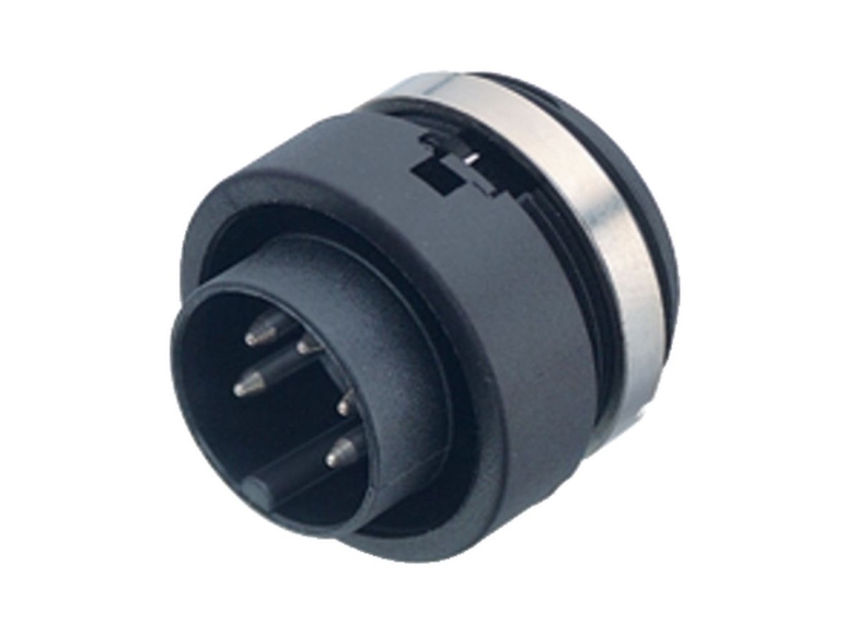 BINDER 99-0607-00-03, M18, Hanstik, Polyamid, Sølv, Lodning, IP40