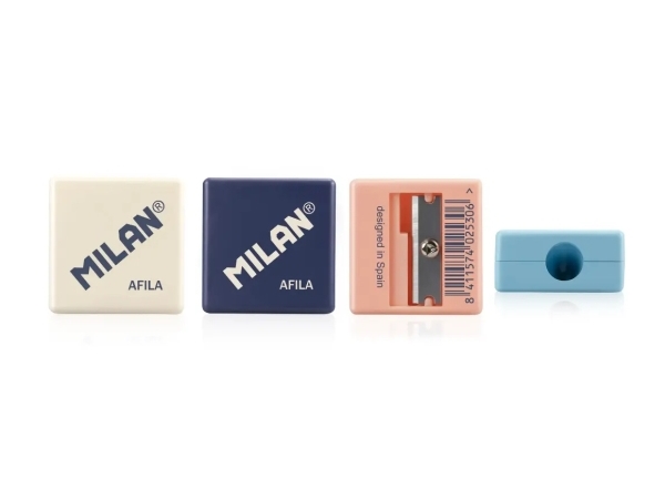 Milan 20140932, Käsikäyttöinen kynäteroitin, Valikoidut värit, Terästä, Molempikätinen, 27 mm, 13 mm