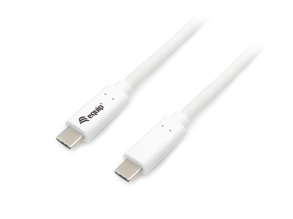 Equip 128365, 0,5 M, Usb C, Usb C, Usb 3.2 Gen 1 (3.1 Gen 1), 5 Gbit/Sek., Hvid