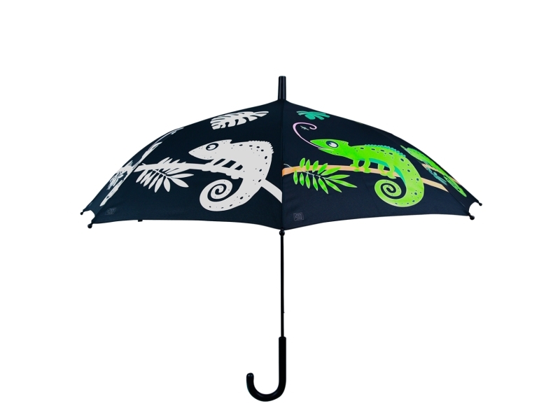 Esschert Design KG222, Fuld størrelse, Paraply, Rund, Sort, Grøn, Hvid, Stål, Polypropylen (PP)