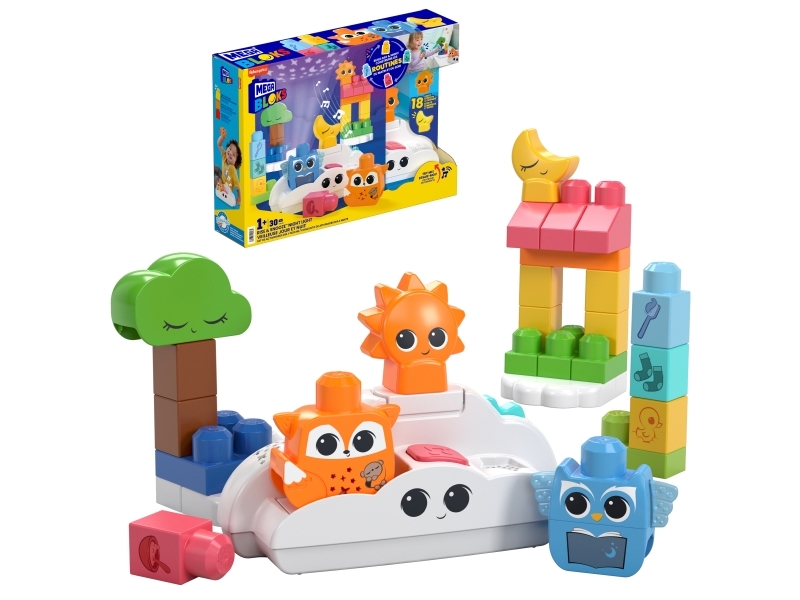 MEGA BLOKS Rise & Snooze-natlys, Byggesæt, 1 År, Plast, 30 stk, 1,15 kg