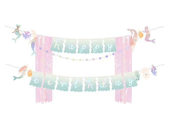 PartyDeco GRL123, Vimpelslinga, papper, Multifärg, Bild, Födelsedag, 1300 mm | N - A | GameStuff