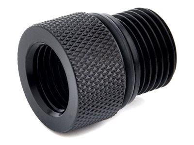 Bitspower-sovitin Eheim 1046/1048/1250:lle G3/8 tuuman uros G1/4 tuuman naarasliitäntään - mattamusta