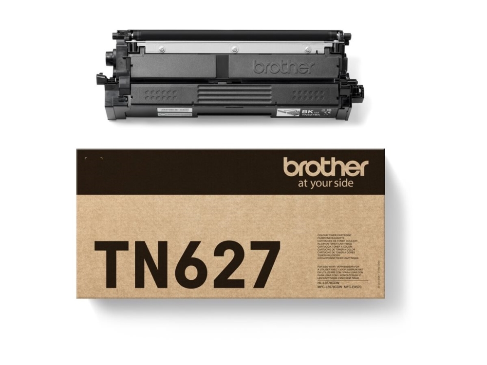 Brother TN627BK - Ultra Jumbo - sort - original - boks - tonerpatron - for Brother HL-L8570CDW  Workhorse MFC-L8970CDW