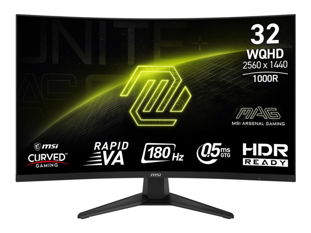 Msi Mag 325Cqf 80 Cm (31,5) 2560 X 1440 Pixel Wide Quad Hd Schwarzer Computer Monitor