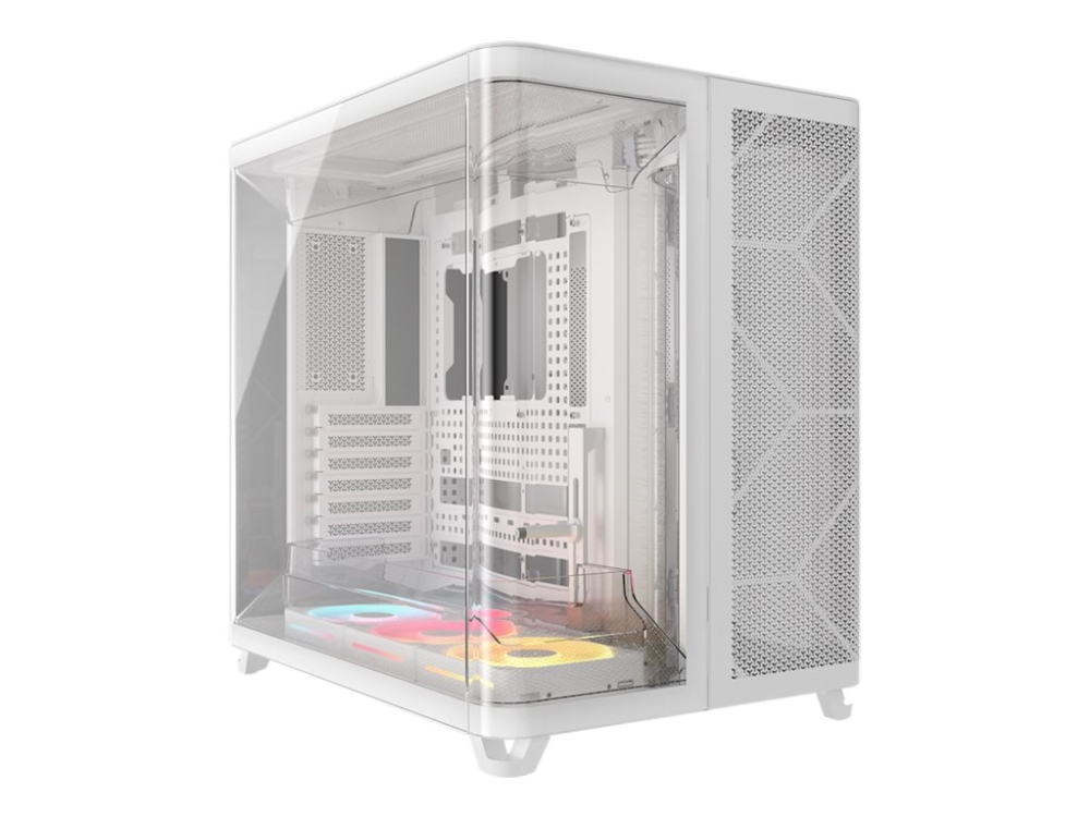 Corsair Air 5400 Lx-R Rgb Icue Link, Midi Tower, Pc, Weiß, Atx, Eatx, Micro Atx, Mini-Itx, Stahl, Gehärtetes Glas, Gaming
