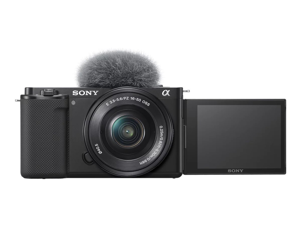 Sony a ZV-E10K - Digitalkamera - spegellöst - 24.2 MP - APS-C - 4 K / 30 fps 16-50mm Power Zoom-objektiv - Wireless LAN, Bluetooth - svart | Digitala kameror - Spegellös systemkamera | GameStuff