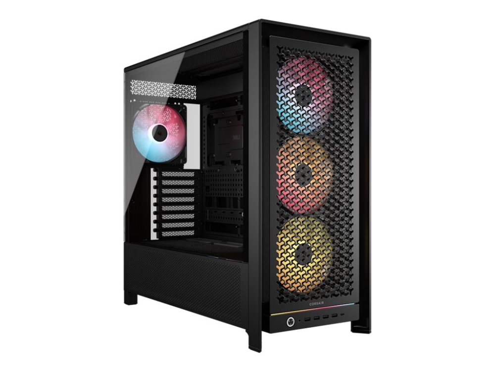 Corsair Frame 5000D Rs Argb, Midi Tower, Pc, Schwarz, Atx, Eatx, Micro Atx, Mini-Itx, Kunststoff, Stahl, Gehärtetes Glas, Gaming