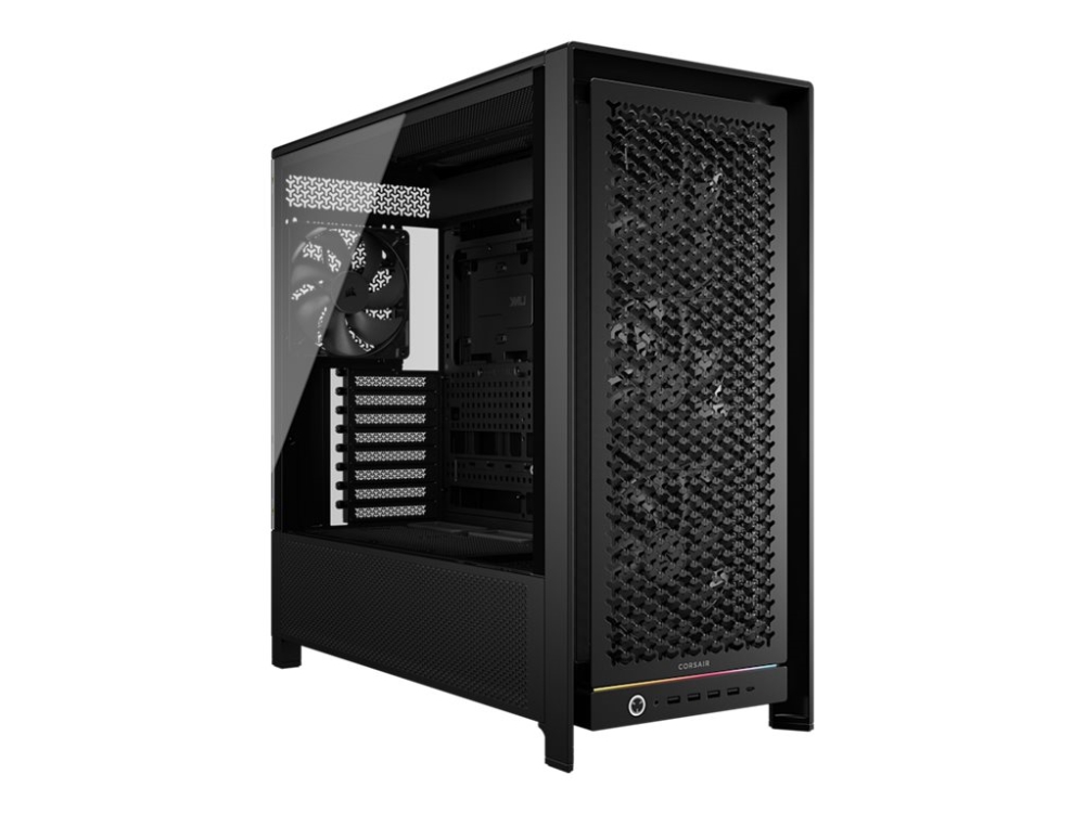 Corsair Frame 5000D Rs, Midi Tower, Pc, Schwarz, Atx, Eatx, Micro Atx, Mini-Itx, Kunststoff, Stahl, Gehärtetes Glas, Gaming