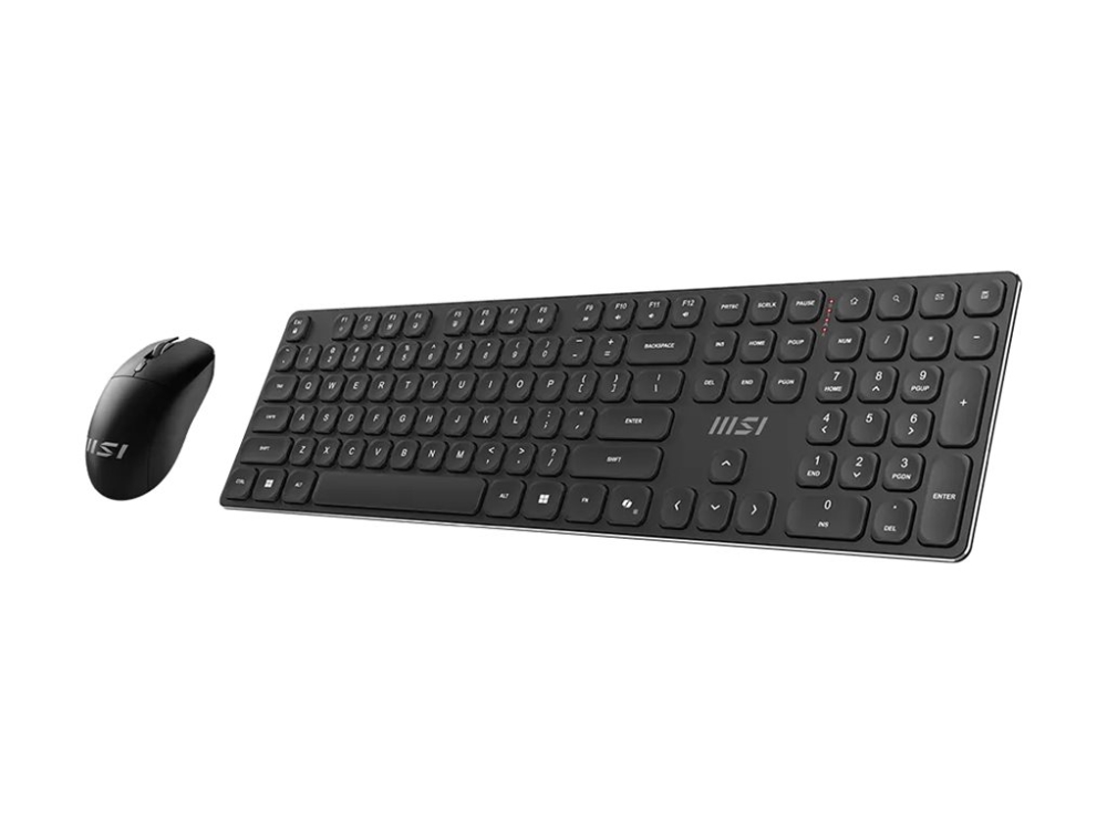 Msi Forge K210 Wireless Combo, Kabellos, Usb, Mechanischer Switch, Qwerty, Schwarz, Maus Enthalten