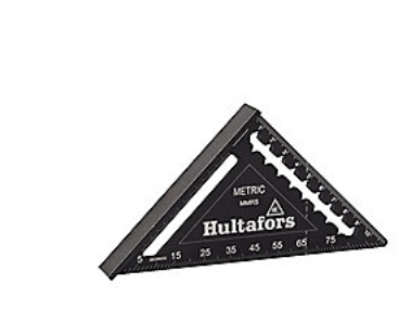 staliaus kvadratas 110×110 mm su metrine skale, Hultafors [257032]