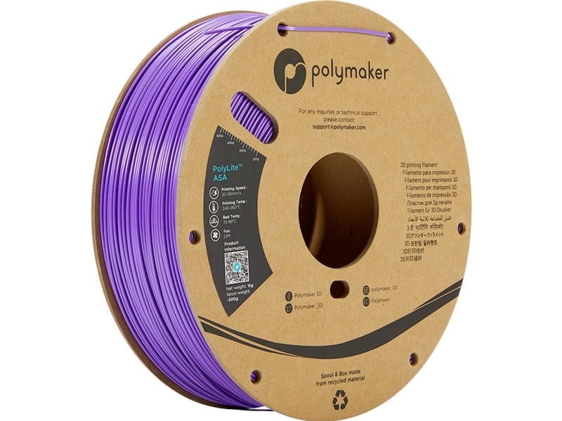 Polymaker Polylite Asa Plastikas 1Kg 1.75Mm - Violetinė