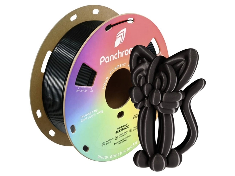 Polymaker Panchroma Pla Seide 1,75Mm 1Kg - Seide Juodas