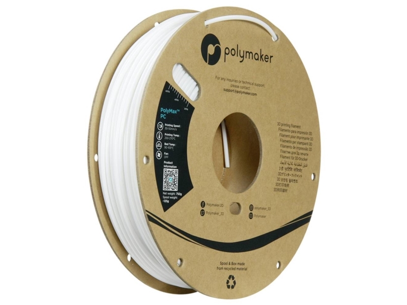 Polymaker Polymax Tough Pc 2,85 Mm 0,75 Kg - Weiß