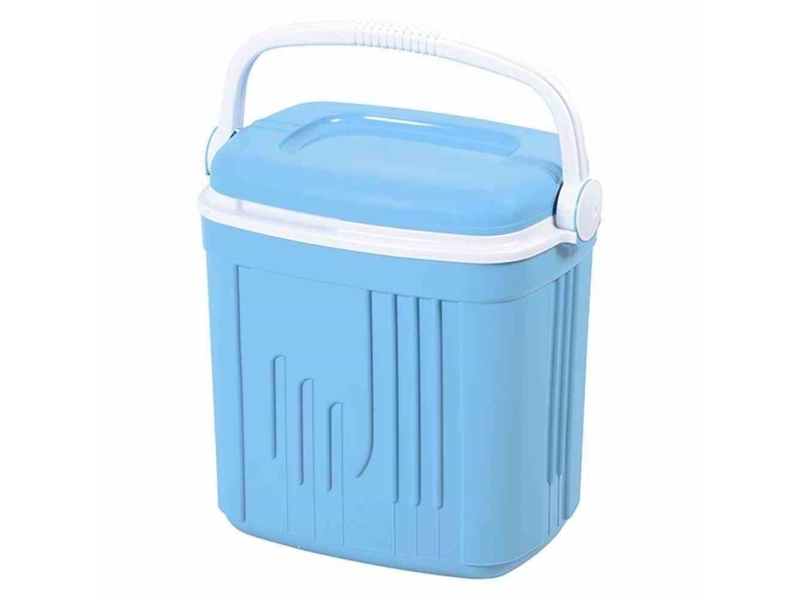 EDA køleboks ICEBERG 20 liter turkis/hvid i plast lys blå boks hvidt greb 1 stk (019714 B.TU/BL)