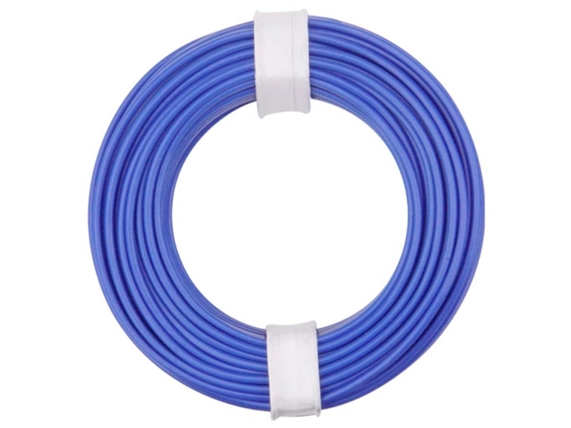 Donau Elektronik LiY kabel 1 x 0,75 mm² blå | EL Artiklar - Kablar och ledningar - Enstaka ledare | GameStuff