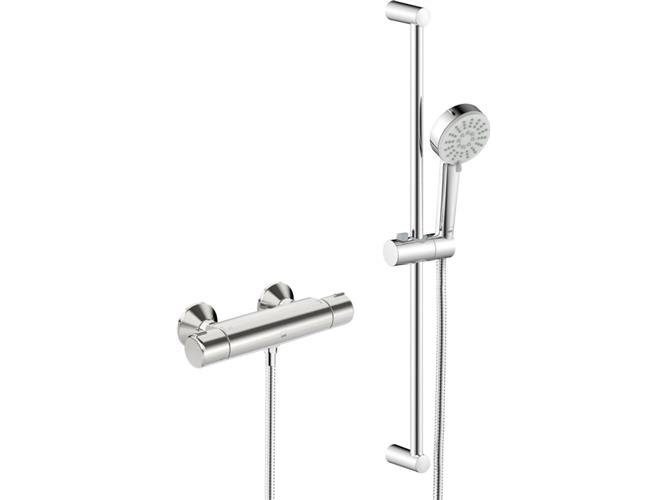 Oras Linea termostatblandare inkl. duschsats med 3 sprayfunktioner | VVS Artiklar - Badrum - Duschset & Tillbehör | GameStuff