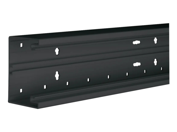 Hager Br6510019011, Kabelbakke Cover, Sort, Polyvinylchlorid (Pvc), Reach,Rohs, 100 Mm, 2000 Mm