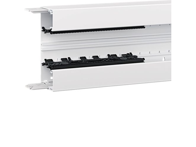 Hager Brn6517019016, Lige Kabelbakke, 2 M, Polyvinylchlorid (Pvc), Hvid