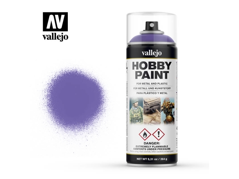 Vallejo 28.025, Lila, Sprayfärg, Vätska, 400 ml, 1 styck | Cement & Murbruk | GameStuff