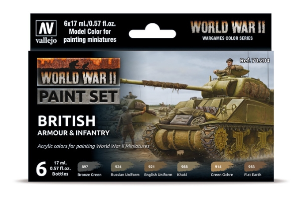 Vallejo 70.204, Blandade färger, Akrylfärg, 17 ml, 1 styck | Hobby - Färg vattenbaserad - Modell Färg | GameStuff