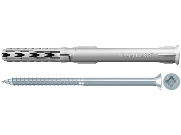 Fischer Sxr 8 X 120 Z K Nv Dyvel Med Langt Skaft 120 Mm 503415 1 Sæt, 4 Stk