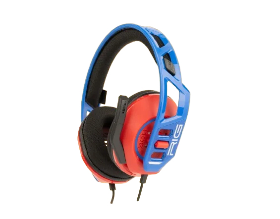 Nacon Rig 300 Pro Hn, Ledningsført, Spil, Headset, Blå, Rød
