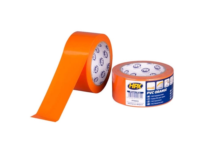 HPX PVC beskyttelsestape orange 50mm x 33m