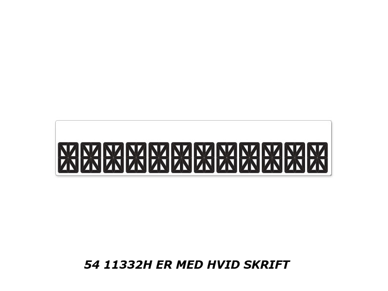 Firmanavn, 15 cifre. hvid