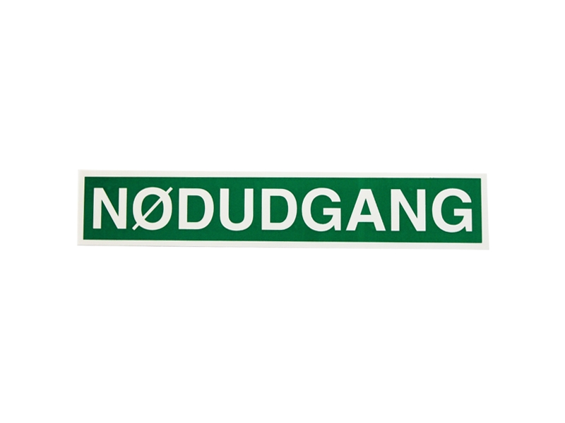 Nødudgang klæbemærker